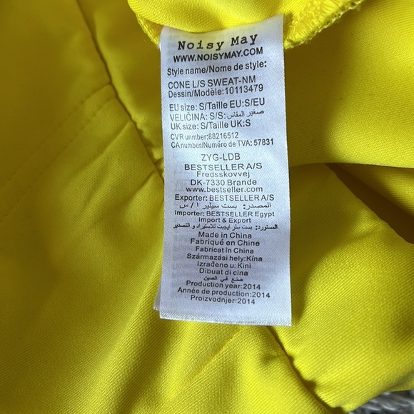 NOISY MAY YELLOW hoodie - Picture 5 of 5